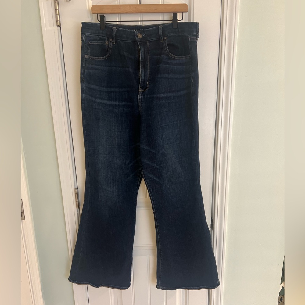 American Eagle High-rise flare jeans, women’s size 18L